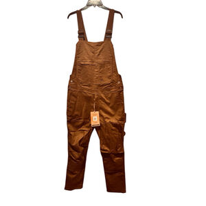 Men's LIVSN Brown flex canvas overall Cargo Pants Waist 32 x32